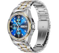 SUPLINK Stainless Steel Case with Bracelet Compatible with Google Pixel Watch 2/1 Case (Black), 45mm (For Men)