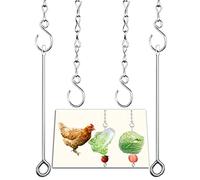 Suplklz Chicken Vegetable Hanging Feeder Toy for Hens Pet Chicken Veggies Skewer Fruit Holder for Hens Large Bird