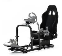 Supllueer Racing Simulator Cockpit Stand,with Racing Seat fit Logitech G25 G27 G29 G920 G923 Thrustmaster T300 T150 Fanatec,Steering Wheel Stand NO Wheel Pedals