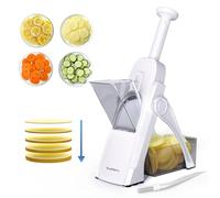 SUPMAKIN Safe Mandoline Slicer for Kitchen, Potato Slicer for Chips, Vegetable & Food Slicer,Thickness Adjustable 0.1-8 mm, Kitchen Faster Slice Artifact White (Only Slicer)