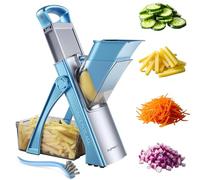 SupMaKin Safe Mandoline Vegetable Slicer Plus, Adjust Potato Chopper 6 in 1