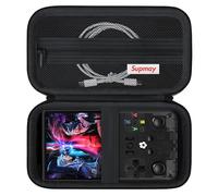 Supmay Carrying Case Compatible with 2025 New Upgrade R36MAX Retro Handheld Game Console, Portable Video Gaming Console Travel Bag with Mesh Pocket for Charging Cable, TF Card, Manual, Black