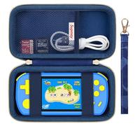 Supmay Carrying Case Compatible with Aojiao Handheld Games Consoles Preloaded 218 Retro Video Games, Portable Gaming Electronic Toys Storage Holder Travel Bag with Mesh Pocket, Blue