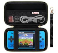 Supmay Carrying Case Compatible with WELLST·G Handheld Game for Kids -Preloaded 220 Retro Video Games, Portable Gaming Player Storage Holder Travel Bag with Mesh Pocket for USB Cable, Black