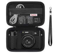 Supmay Carrying Case for Fujifilm X100VI / X100V / X-E5 Camera, Black | for Fujifilm X100F/ X100S Digital Camera, Camera Storage Case With Wrist Strap&Mesh Pocket for Batteries, SD Card, USB Cable