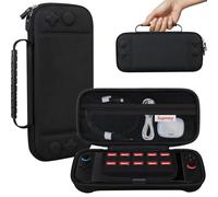 Supmay Carrying Case for Nintendo Switch 2 2025, Protective Hard Shell Portable Travel Carry Case Pouch Holds with 10 Game Cartridges and Mesh Pocket for Charging Cables,Headphones &Accessories, Black