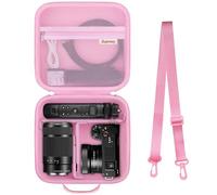 Supmay Carrying Case for Sony Alpha ZV-E10K/ ZV-E10 II/ZV-E1/ a6400/ a6700/ a6100/ a6000/ a6500/ a6600 Digital Camera, Vlog Camera Kit Storage Holder Fits Tripod, Lens, LED Video Light, Battery, Pink