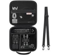 Supmay Carrying Case for Sony Alpha ZV-E10K/ ZV-E10 II/ZV-E1/ a6400/ a6700/ a6100/ a6000/ a6500/ a6600 Digital Camera, Vlog Camera Kit Storage Holder Fits Tripod, Lens, LED Video Light, Battery, Black