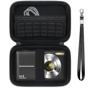 Supmay Carrying Case for VAHOIALD/for Taichaeu/for ZMOQNG/for STUOGYUM/for LOUM Digital Camera, Digital Point and Shoot Camera Storage Holder Travel Bag with Mesh Pocket for Battery, SD Card, Black