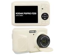 Supmay Case for Kodak PIXPRO Friendly Zoom FZ45 16MP Digital Camera, Soft Silicone Protective Case Removable Lens Cover, Video Vlogging Camera Cover, White