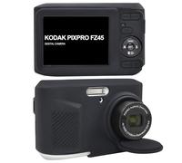 Supmay Case for Kodak PIXPRO Friendly Zoom FZ45 16MP Digital Camera, Soft Silicone Protective Case Removable Lens Cover, Video Vlogging Camera Cover, Black