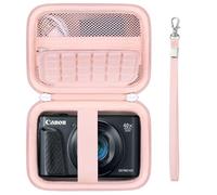 Supmay Hard Carrying Case for Canon PowerShot SX740 HS/ SX730 HS/ SX720 HS/ SX620 HS/ G7 X Mark III/ G7 X Mark II Digital Camera, Storage Holder Travel Bag with Mesh Pocket for Battery Pack, Pink