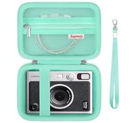 Supmay Hard Carrying Case for Fujifilm Instax Mini EVO 2-in-1 Photo Camera, Instax Mini Printer Travel Storage Case with Mesh Pocket Can Store USB Cables, Film or Other Small Accessories, Green