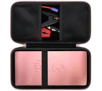 Supmay Hard Carrying Case for Halo Bolt Air 58830/Halo Bolt Air+ 55500 mWh Portable Emergency Power Kit, Power Bank Storage Holder with Mesh Pocket for AC Outlet, Car Charger and Accessories,Rose Gold