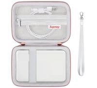Supmay Hard Carrying Case for Mini 2 Retro 4PASS Portable Photo Printer, Instant Printer Travel Storage Holder with Mesh Pocket for USB Cable and Other Accessories, White