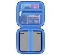 Supmay Hard Carrying Case for Miyoo Flip V2 Retro Game Console, Portable Handheld Game Console Travel Storage Case with Mesh Bag for SD Card, USB Charging Cable, User Manual, Blue