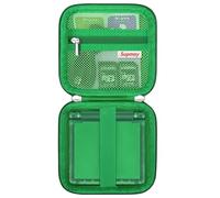 Supmay Hard Carrying Case for RG34XXSP/ RG35XXSP Retro Handheld Game Console, Retro Game Travel Storage Holder with Mesh Bag for SD Card, USB Charging Cable, User Manual, Green