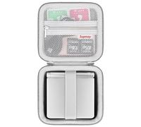 Supmay Hard Carrying Case for RG34XXSP/ RG35XXSP Retro Handheld Game Console, Retro Game Travel Storage Holder with Mesh Bag for SD Card, USB Charging Cable, User Manual, Grey