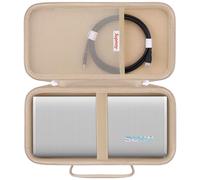 Supmay Hard Carrying Case for Sony ULT Field 3 Wireless Portable Bluetooth Speaker, Wireless Portable Speaker Protection Case with Mesh Pocket for Shoulder Strap, Charging Cables, Champagne Gold