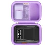 Supmay Hard Carrying Case for SUPVAN T50M Pro Bluetooth Label Maker Machine, Inkless Labeler Storage Travel Holder fit Label Tape, Charging Cable, User Manual, Purple