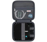 Supmay Hard Case for DYMO LetraTag 200B Bluetooth Compact Label Maker, Storage Holder Bag with Zipper Mesh Pocket for Label Tapes, Batteries, Charging Cable, Black