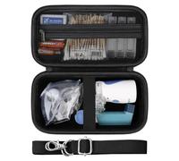 Supmay Hard Case for Portable Nebulizer Handheld Mesh Inhaler Spacer Nebulizers Machine for Adults & Kids Travel Household Use, Protective Holder Bag with Mesh Pocket for USB Cable and Battery, Black