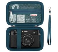 Supmay Hard Travel Case for Fujifilm X100VI / X100V / X100F/ X100S/ X-E5 Digital Camera, Digital Camera Storage Case with Mesh Pocket for Batteries, SD Card, USB Cable, Blue