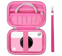 Supmay Hard Travel Case for Kodak Printomatic Full-Color Instant Print Digital Camera, Protective Pouch Cover Carrying Bag with Mesh Pocket for USB Cable, Photo Paper, Pink
