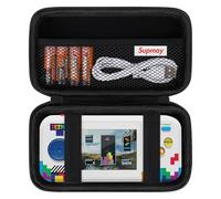 Supmay Hard Travel Case for My Arcade Tetris Pocket Player Pro, Strategic Puzzle Games, Portable Video Game System Handheld Game Protection Case with Mesh Pocket for Batteries and USB-C Cable, Black