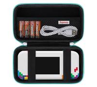 Supmay Hard Travel Case for My Arcade Tetris Pocket Player Pro, Strategic Puzzle Games, Portable Video Game System Handheld Game Protection Case with Mesh Pocket for Batteries and USB-C Cable, Black