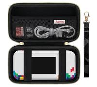 Supmay Hard Travel Case for My Arcade Tetris Pocket Player Pro, Strategic Puzzle Games, Portable Video Game System Handheld Game Protection Case with Mesh Pocket for Batteries and USB-C Cable, Black