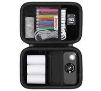 Supmay Kids Camera Case Compatible with Hangrui/HiMont/TIATUA/GREENKINDER/ETIKEZ/UIONVO/Gofunly/Lenudar/MYSTILUCK/Luoba Kids Camera Instant Print, Prints Paper Storage Bag, Black