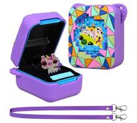 Supmay Silicone Cover Case for Bitzee Magicals Interactive Toy with 20 Characters Inside, Soft Silicone Protective Case for Bitzee Virtual Friends React to Touch, Purple