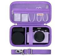 Supmay Vlogging Camera Case Compatible with Duluvulu/for TEBNGIHNM/for zheozeig/for Oiadek 4K Digital Camera, Vlog Camera Carrying Case for Lens, USB Cable, Batteries and Other Accessories, Purple