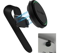 SUPMEGA Magnetic Car Sun Visor Holder for OOONO CO-DRIVER NO2 [NEW MODEL 2024], Leather Sun Visor Mount with Built-in Magnets Compatible with OOONO NO2 Speed Camera Alarm