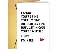 Supoeguk Encouragement Card for Friend, Thinking of You Card for Him Her, Uplifting Card, Get Well Card, Support Card, I Am Always Here for You