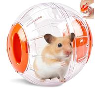 SUpoetry Hamster Ball, 12 cm, Transparent Hamster Ball, Exercise Ball, Plastic Hamster Run Ball, Hamster Ball for Gerbil, Dwarf Hamsters, Guinea Pigs, Pet Jogging, Play, Small Animal Cage Accessories