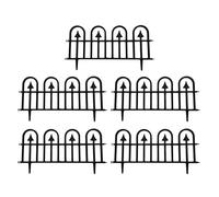 Supoion 5Pcs Garden Fence Animal Barrier Fence Garden Barrier Border Fencing for Dogs Metal Fence Panels for Garden Outdoor