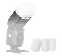 Supon Flash Diffuser for Godox TT520 TT560 Flash Speedlite (3 Pack White)