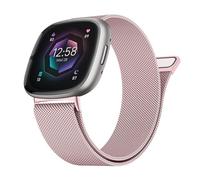 Supore Milanese Replacement Strap Compatible with Fitbit Versa 4/Versa 3 Wristband, Elegant Magnetic Metal Stainless Steel Bracelet for Fitbit Versa 4/Versa 3/Fitbit Sense/Sense 2 Men Women