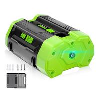 Supowill Upgraded 56V 5.0Ah Replacement for EGO 56V Battery BA2800 BA1400 BA1400T BA2800T Compatible with EGO Battery for 56V Power Tools-New Upgraded 4X Longer Runtime and Battery Holder (Green)