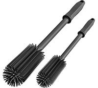 SUPPHOUS Long Silicone Bottle Cleaning Brush | 2 Pack| 16”+13”Water Bottle Brush Cleaner Brush for Hydro Flask,Glassware,Vacuum Sports Bottle&Vases,Silicone Water Bottle Cleaner Brush for Narrow Neck