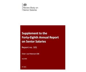 Supplement to the Forty-Eighth Annual Report on Senior Salaries: Report No. 101 (Command Paper) CP 1641
