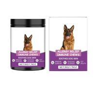 Supplements for Dogs with Itchy Skin - Supplements for Itching of the Dog, Chewable Tablets Animal Health Recovery Daily Travel at Home and Out of Feeding