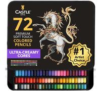 72 Colouring Pencils Set Premium Soft Core Coloured Leads 72 Count (Pack of 1)