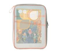 Supplies Stationery Bag - Clear Document Folder, 1 Pack Heavy-Duty PVC Project Pouch for Secure Filing, Water-Resistant Letter-Size Sleeve, Academic Gear, Flexible Utility Wallet for Exams