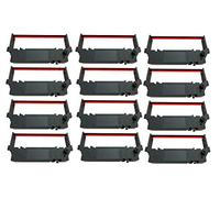 12 PACK Quality BLACK/RED Printer Ribbon for STAR RC700BR, SP700, 712, 742