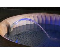 Suppliverse Lay Z Spa Waterfall, Soothing LED Waterfall for AirJet Hot Tubs, 7 Colour Lights (Not Compatible with HydroJet)