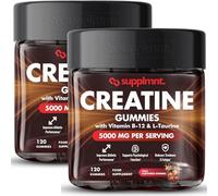 Supplmnt. Creatine 120 Gummies Max 5000mg for Men & Women Creatine Monohydrate Plus B12 and L-Taurine Chewable Gummies, 2 x 1 Month Supply (Dual Pack, Cola & Cola)