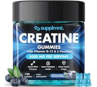 Supplmnt. Creatine Gummies 5000mg Lab-Tested 120ct Max Strength Muscle Growth/Recovery Supplements for Men & Women Creatine Monohydrate B12 & L-Taurine Vegan Gym Pre Workout Gummies, (Blueberry)